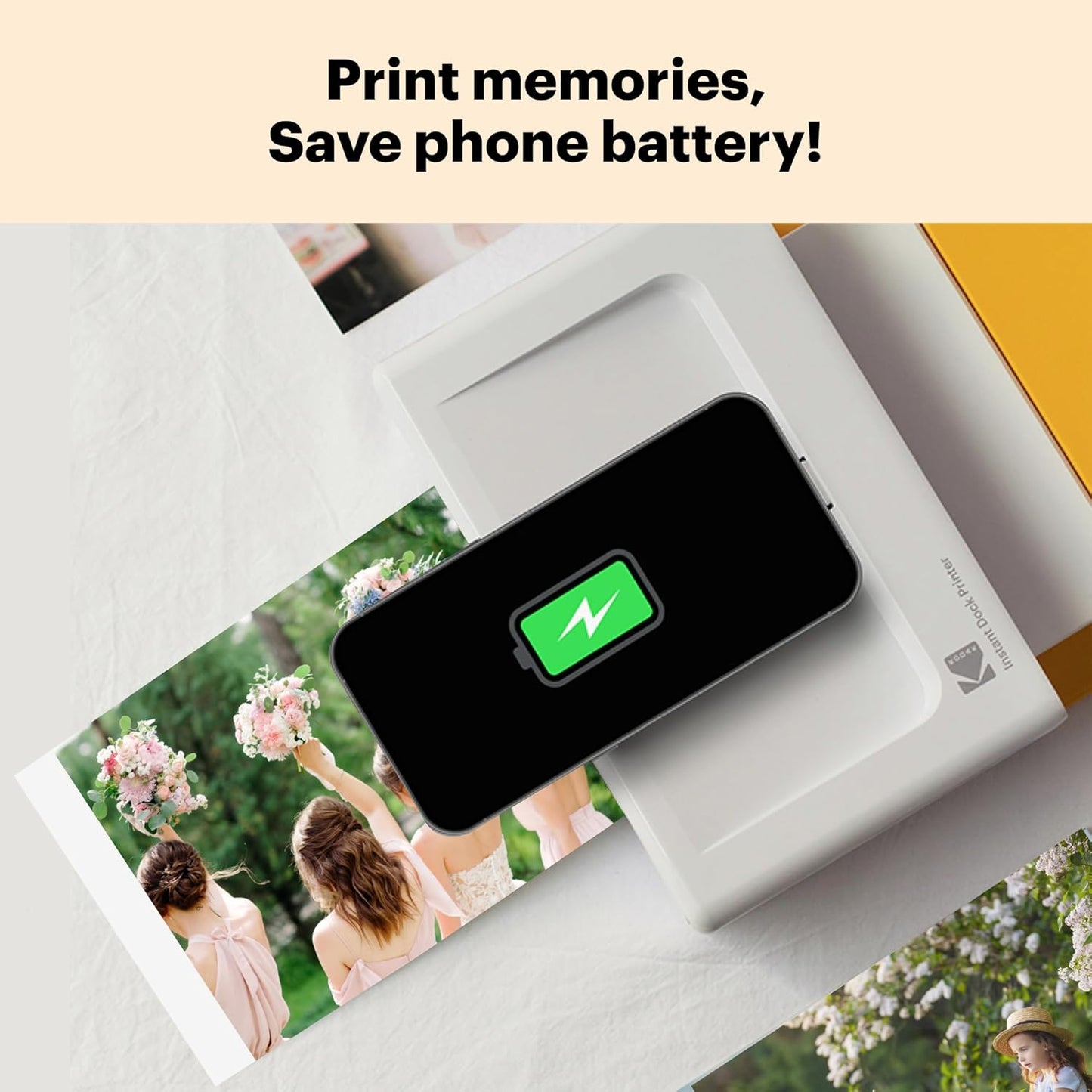 πΈ Kodak Dock Plus Instant Photo Printer β Print Stunning 4x6 Photos Anytime , 90 Sheets Bundle.